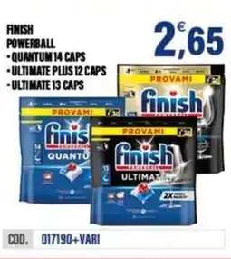 Adhoc Finish powerbal, quantum, ultimate plus, ultimate offerta