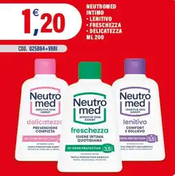Adhoc Neutromed intimo, lenitivo, freschezza, delicatezza offerta