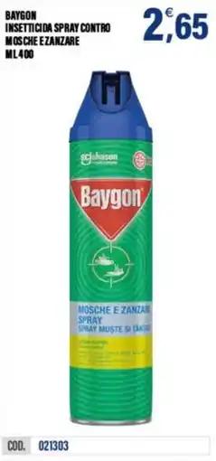 Adhoc Baygon insetticida spray contro mosche ezanzare offerta
