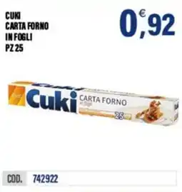 Adhoc Cuki carta forno in fogli offerta