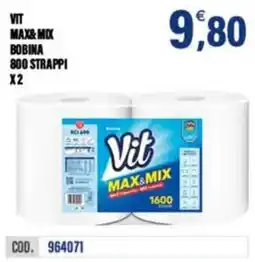 Adhoc Vit max&mix bobina 800 strappi x2 offerta