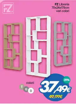 Franzy's FZ Libreria 70x24x178cm offerta