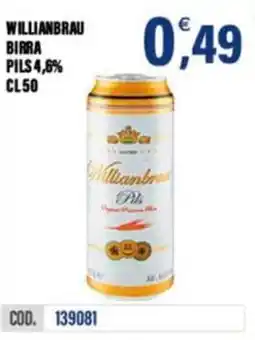 Adhoc Willianbrau birra pils 4,6% offerta
