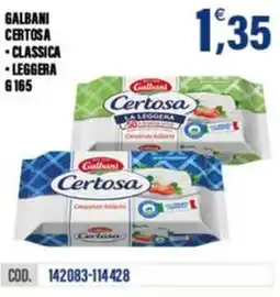 Adhoc Galbani certosa offerta