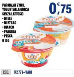 Adhoc Parmalat zymil yogurt alla greca senza lattosio offerta