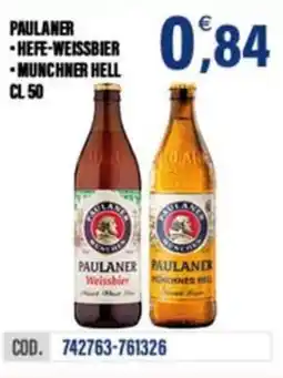 Adhoc Paulaner, hefe, weissbier, munchner hell offerta