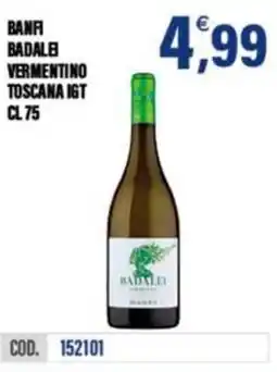 Adhoc Banfi badale vermentino toscana igt offerta