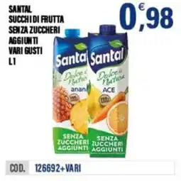 Adhoc Santal succhi di frutta senza zuccheri aggiunti offerta