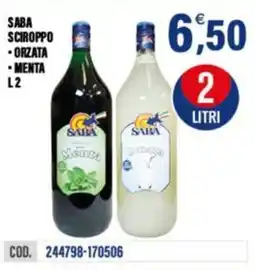 Adhoc Saba sciroppo, orzata, menta offerta