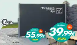 Franzy's FZ Tenda Laterale Avvolgibile Grigio offerta