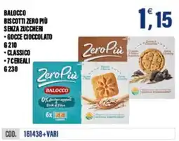 Adhoc Balocco biscotti zero più senza zuccheri offerta