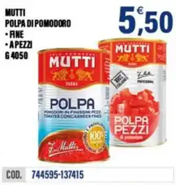 Adhoc Mutti polpa di pomodoro offerta