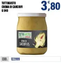 Adhoc Tuttogusto crema di carciofi offerta