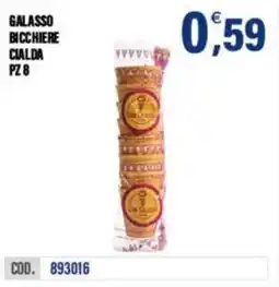Adhoc Galasso bicchiere cialda offerta