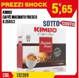 Adhoc Kimbo caffe macinato fresco offerta