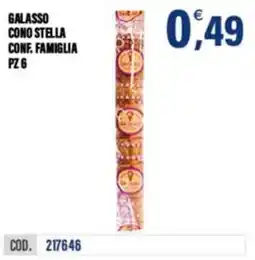Adhoc Galasso cono stella conf. famiglia offerta