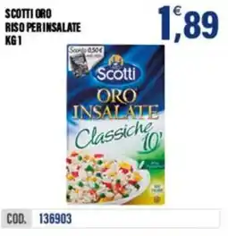 Adhoc Scotti oro riso perinsalate offerta