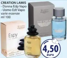 Acqua & Sapone CREATION LAMIS - Donna Edp Vapo -Uomo Edt Vapo offerta