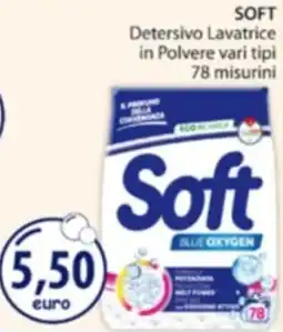 Acqua & Sapone SOFT Detersivo Lavatrice in Polvere offerta