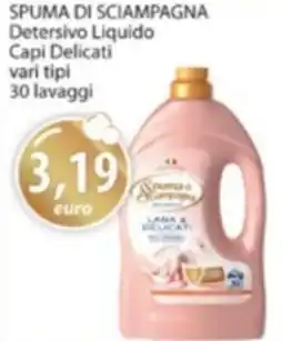 Acqua & Sapone SPUMA DI SCIAMPAGNA Detersivo Liquido Capi Delicati offerta