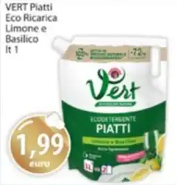 Acqua & Sapone VERT Piatti Eco Ricarica Limone e Basilico offerta