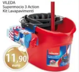 Acqua & Sapone VILEDA Supermocio 3 Action Kit Lavapavimenti offerta