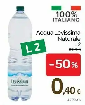 Carrefour Express Acqua naturale 2000 g(ml) offerta