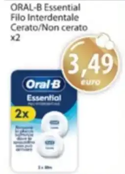 Acqua & Sapone ORAL-B Essential Filo Interdentale Cerato/Non cerato x2 offerta