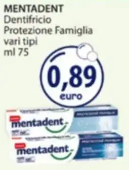 Acqua & Sapone MENTADENT Dentifricio Protezione Famiglia offerta