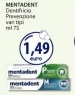 Acqua & Sapone MENTADENT Dentifricio Prevenzione offerta