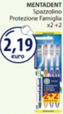 Acqua & Sapone MENTADENT Spazzolino Protezione Famiglia offerta