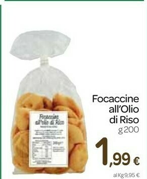 Focaccine all'olio di riso 200 g