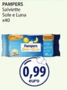 Acqua & Sapone PAMPERS Salviette Sole e Luna x40 offerta