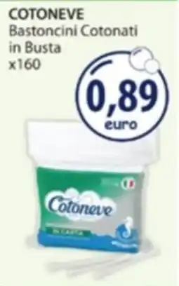 Acqua & Sapone COTONEVE Bastoncini Cotonati in Busta x160 offerta