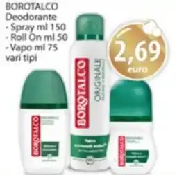 Acqua & Sapone BOROTALCO Deodorante, Spray, Roll On, Vapo offerta