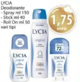 Acqua & Sapone LYCIA Deodorante, Spray, Stick, Roll On offerta