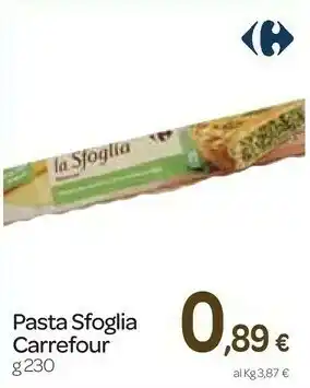 Carrefour Express Carrefour - pasta sfoglia base rotonda 230 g(ml) offerta