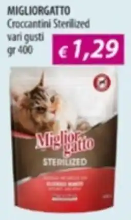 Acqua & Sapone MIGLIORGATTO Croccantini Sterilized offerta