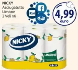 Acqua & Sapone Asciugatutto Limone 2 Veli x6 offerta