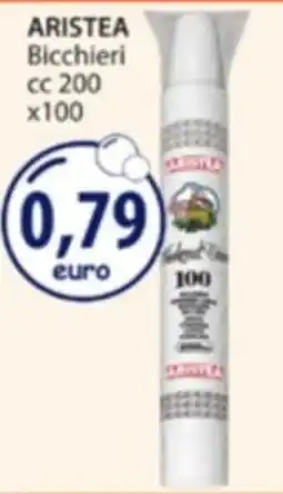 Acqua & Sapone ARISTEA Bicchieri cc 200 x100 offerta