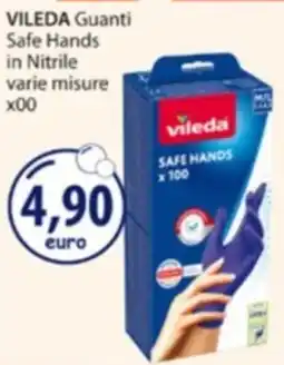 Acqua & Sapone VILEDA Guanti Safe Hands in Nitrile offerta