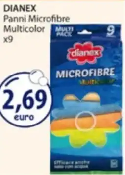 Acqua & Sapone DIANEX Panni Microfibre Multicolor x9 offerta