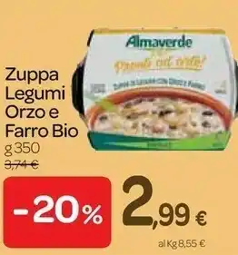 Carrefour Express Bio - zuppa di legumi con orzo e farro offerta