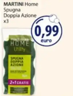 Acqua & Sapone MARTINI Home Spugna Doppia Azione x3 offerta
