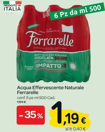 Carrefour Express Acqua effervescente naturale offerta