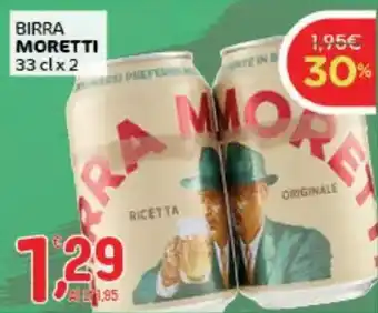 Crai Birra MORETTI offerta