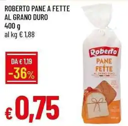 Galassia Roberto pane a fette al grano duro offerta