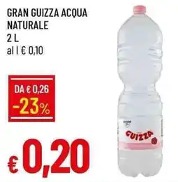 Galassia Gran guizza acqua naturale offerta