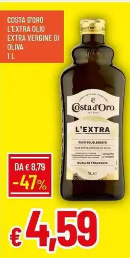 Galassia Costa d'oro l'extra olio extra vergine di oliva offerta