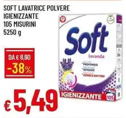 Galassia Soft lavatrice polvere igienizzante 105 misurini offerta